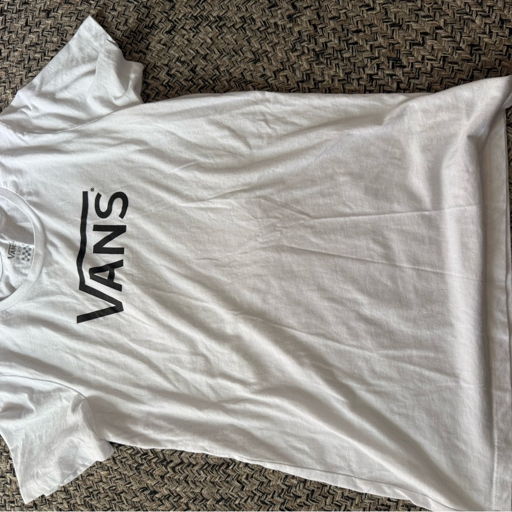 Vans White Short Sleeve Tee Classic Logo
